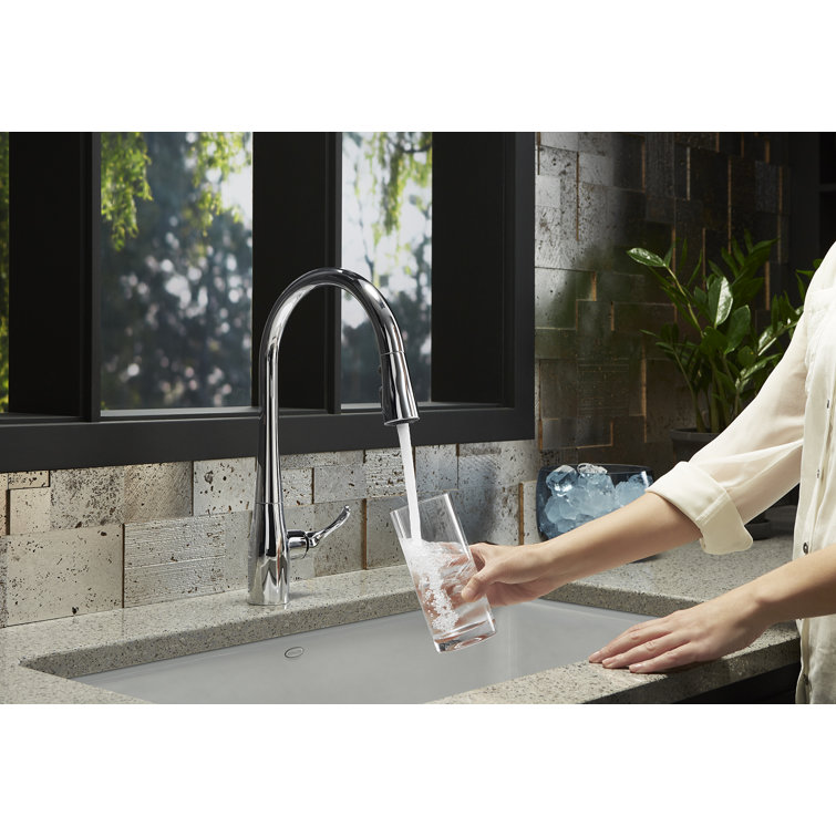 Polished Chrome Touchless Pull-Down Kitchen Faucet
