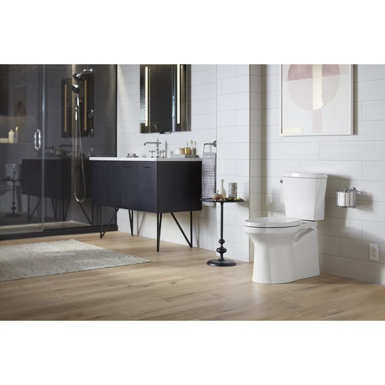 White High Efficiency Two-Piece Elongated Toilet