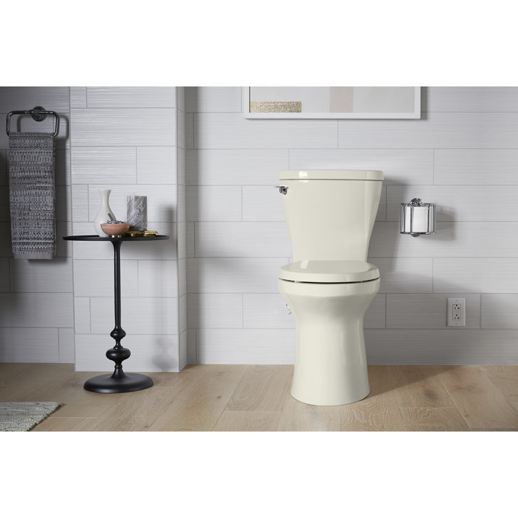 Betello Black High Efficiency Two-Piece Elongated Toilet