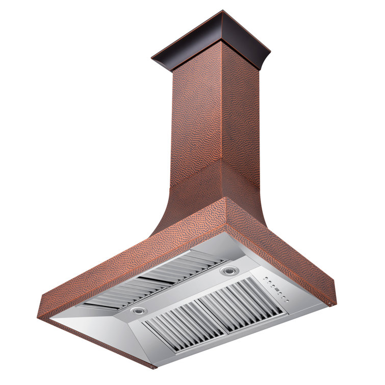 ZLINE 30" Hand-Hammered Copper Wall Mounted Range Hood
