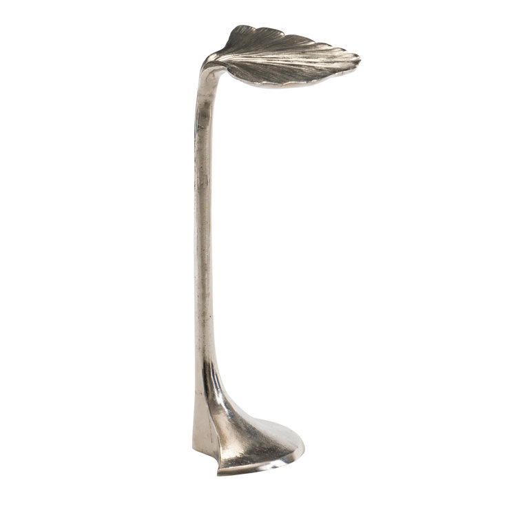 Modern Gold Cast Aluminum Free Form Accent Table