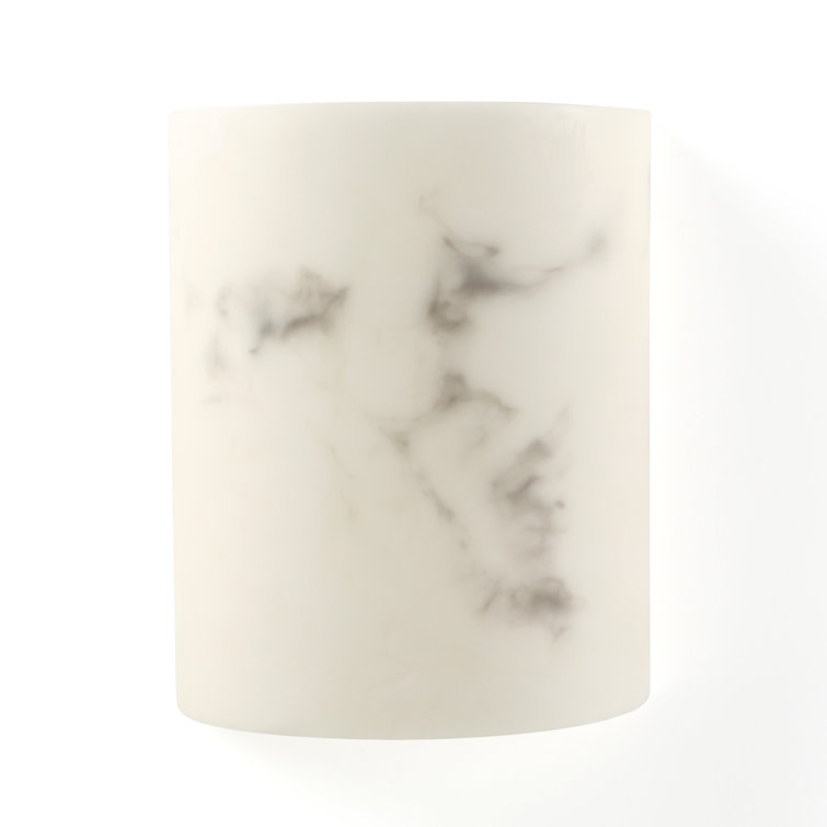 White Alabaster Dimmable Direct Wired Wall Sconce