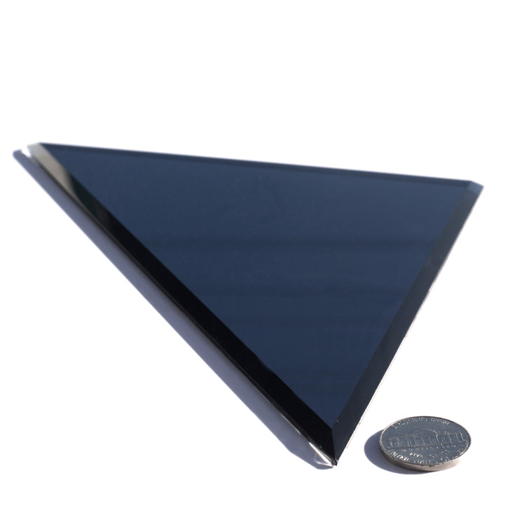 Reflections 7'' x 7'' Beveled Glass Mirror Triangle Tile