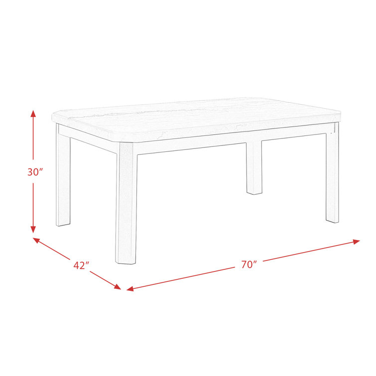 Celine Black Faux Marble Top 5-Piece Dining Set