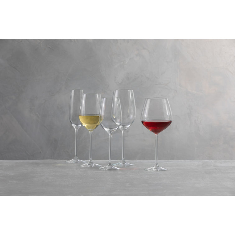 Elegant Clear Crystal Red Wine Glass Set