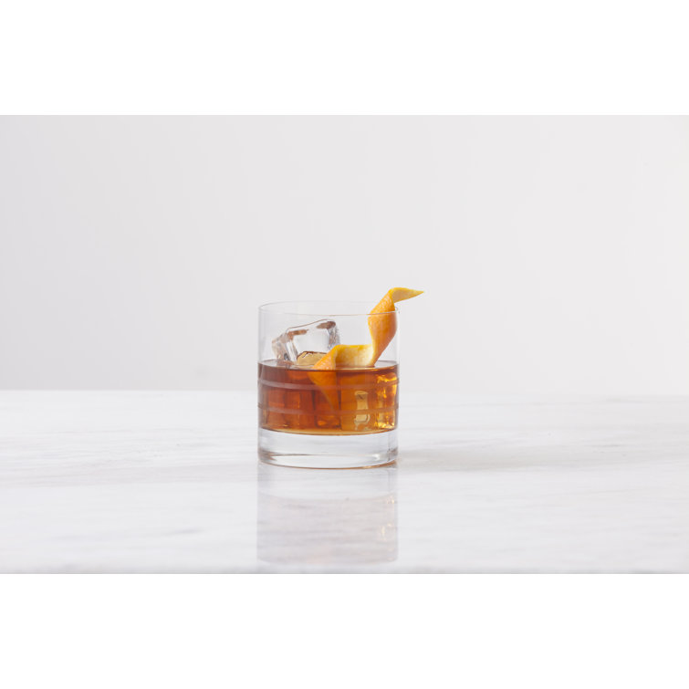 Crafthouse Clear Tritan Crystal 13.5oz Whiskey Glass Set of 4