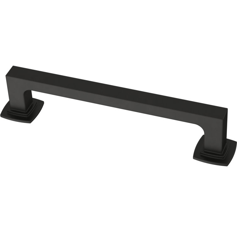 Parow Matte Black Rectangular Cabinet Pull Bar with Mounting Hardware