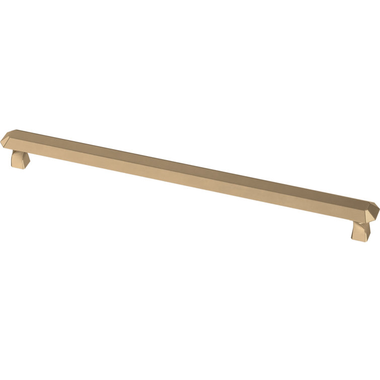 Champagne Bronze Geometric Bar Cabinet Pull with Mounting Hardware
