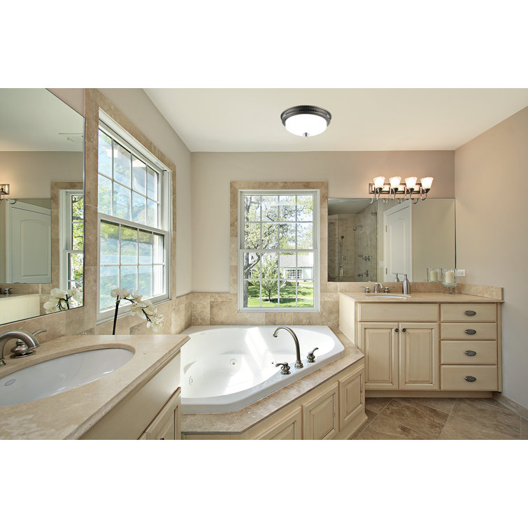 Oil Rubbed Bronze Ceiling Mount Bathroom Ventilation Fan with LED Light