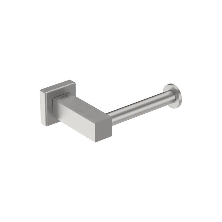 Brushed Stainless Steel Contemporary Wall Mount Toilet Paper Holder