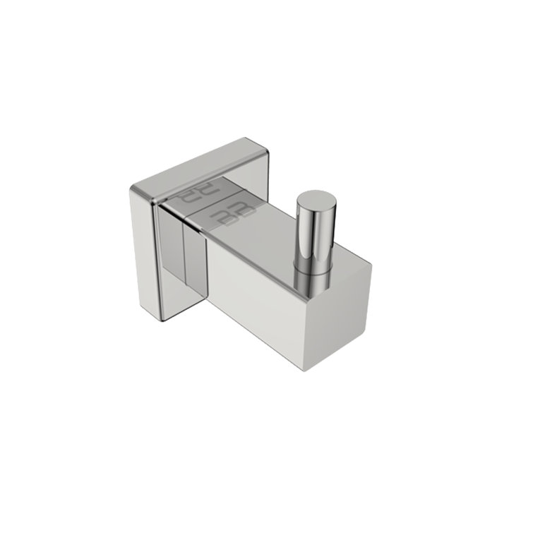 Polished Stainless Steel Contemporary Wall Mounted Robe Hook