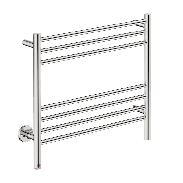 Polished Stainless Steel 32" Heated Towel Rack with Rotary Controller
