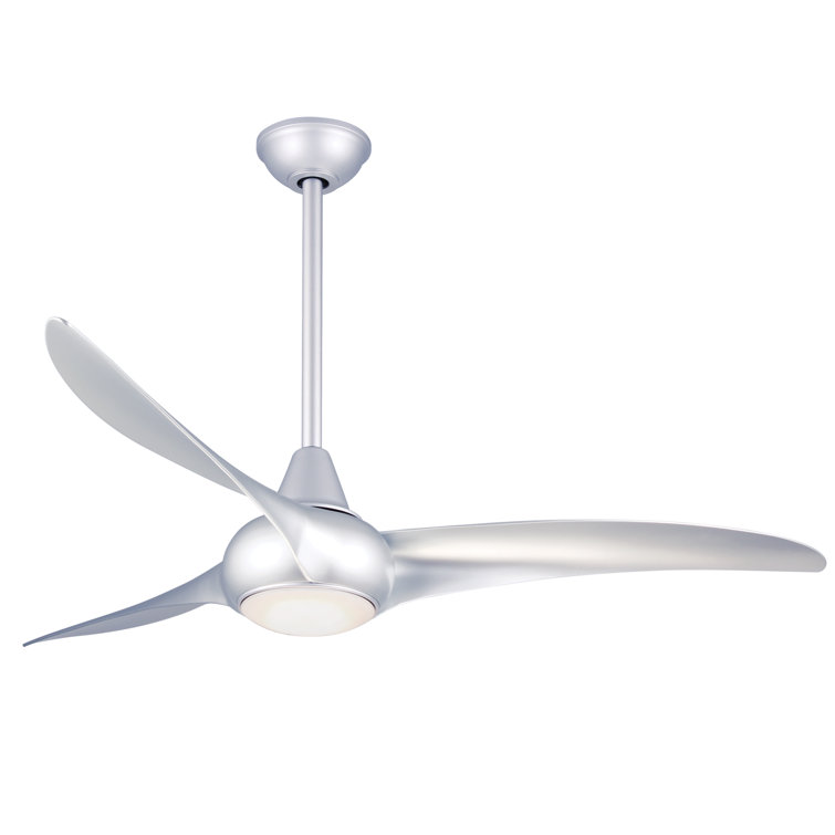 52" Silver LED Ceiling Fan with Remote and Light Kit
