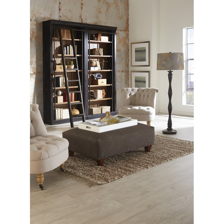 Toulouse Aged Ebony and Warm Honey Adjustable Bookcase