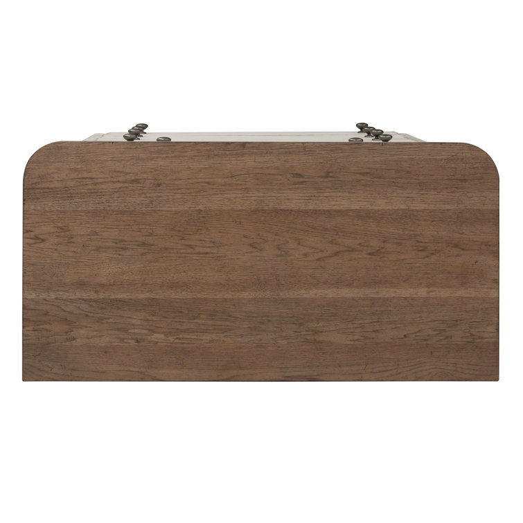 Ayden Antique White 5-Drawer Farmhouse Chest with Cedar Lining