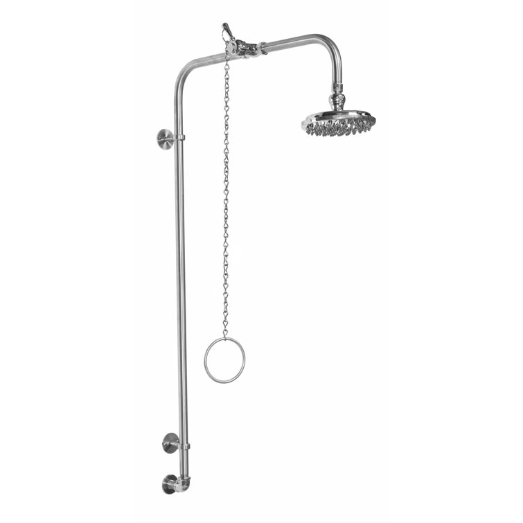 6'' Chrome Wall Mounted Rain Shower Head