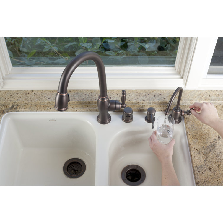Nadya Oil Rubbed Bronze Pull Down Kitchen Faucet