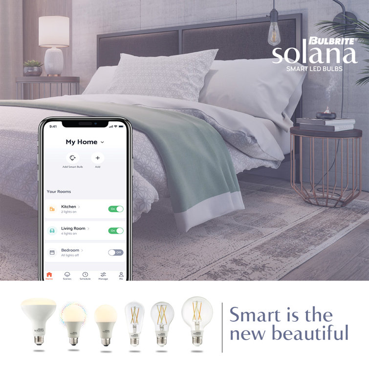 Solana Frosted White Smart LED Edison Bulb