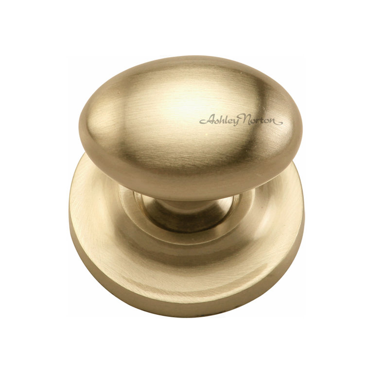 Oval Satin Brass Solid Construction Cabinet Knob