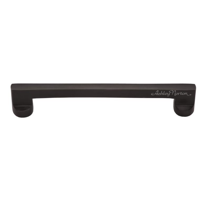 Apollo 6" Flat Black Solid Brass Cabinet Bar Pull