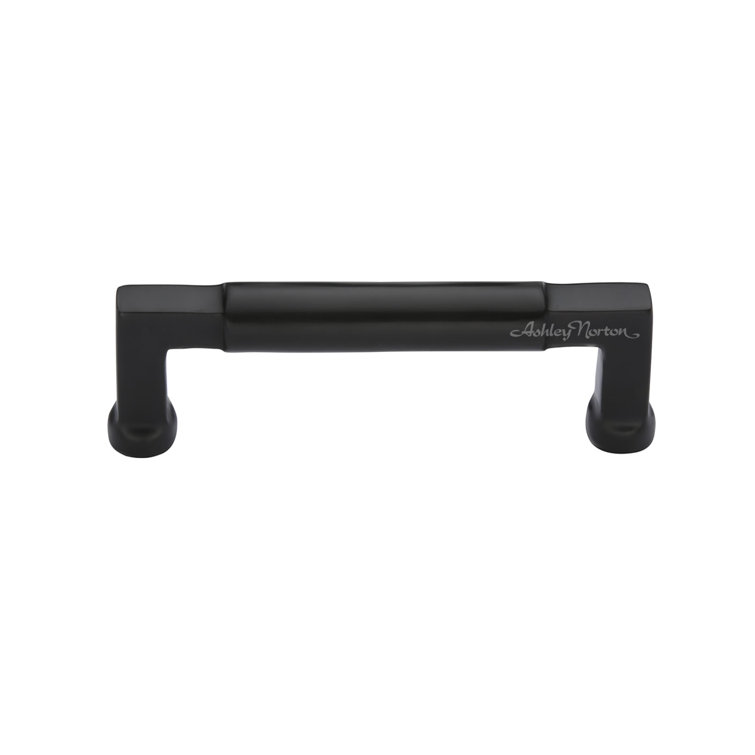 Flat Black Solid Brass 8" Cabinet Bar Pull with Mounting Hardware
