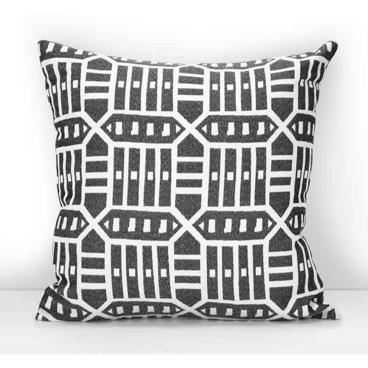 Roland Charcoal 18" Square Indoor/Outdoor Throw Pillow