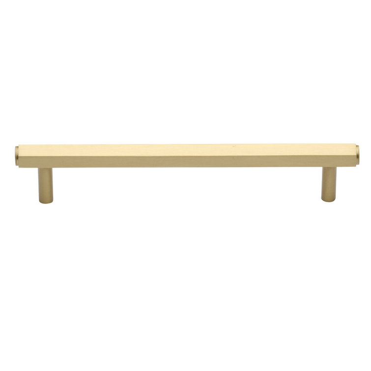 Modern Satin Brass 8-inch Cabinet Bar Pull with Mounting Hardware