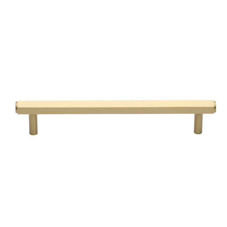 Modern Satin Brass 8-inch Cabinet Bar Pull with Mounting Hardware