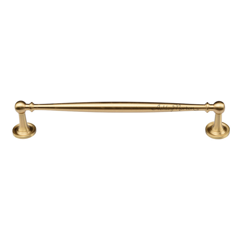 Satin Brass 7" Solid Brass Cabinet Bar Pull with Mounting Hardware