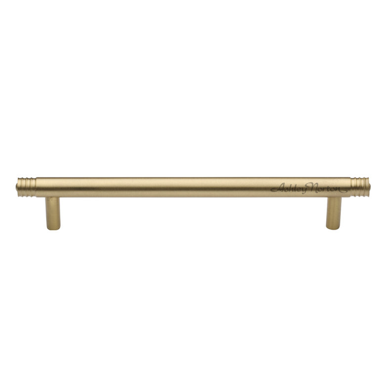 Satin Brass 6" Modern Cabinet Bar Pull with Mounting Hardware