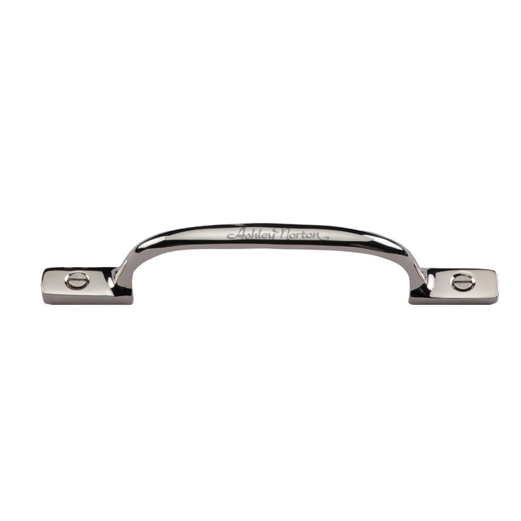 Satin Brass Polished Bar Pull with Mounting Hardware