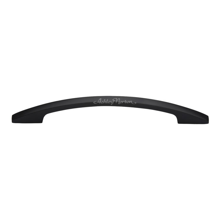 Flat Black Solid Brass 6" Oval Cabinet Arch Pull