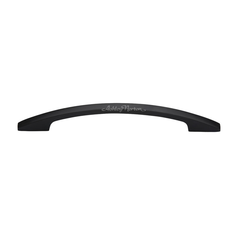 Flat Black Solid Brass 6" Oval Cabinet Arch Pull