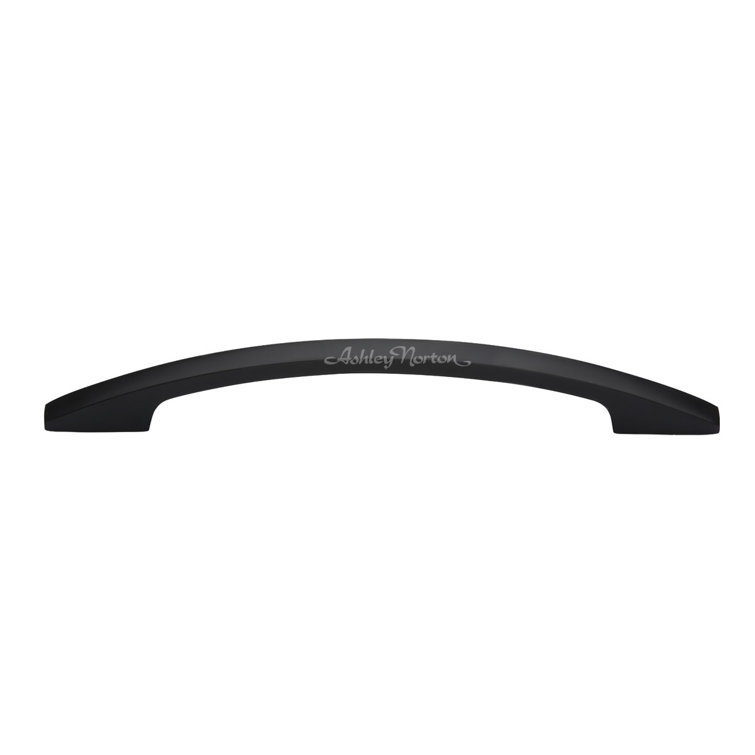 Flat Black Solid Brass 6" Oval Cabinet Arch Pull