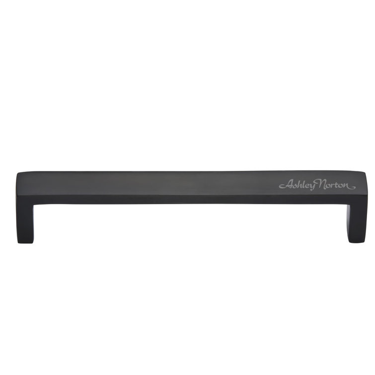 Modern Flat Black Solid Brass Cabinet Bar Pull