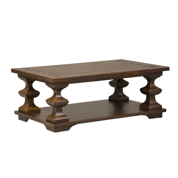 Sedona Round Kona Brown Solid Wood Coffee Table