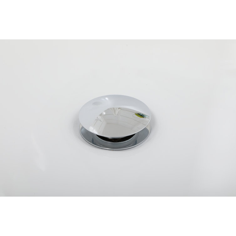 Elegant Glossy White Acrylic Soaking Bathtub 59"