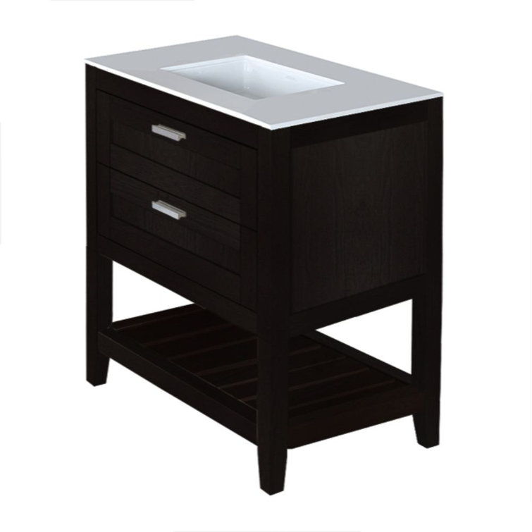 Wenge 29.5" Single Freestanding Bathroom Vanity Base