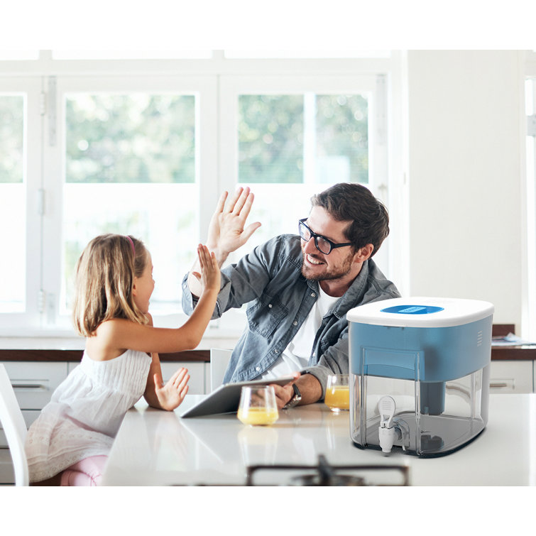 Sky Blue 2.4 Gallon Alkaline Water Dispenser with Filters