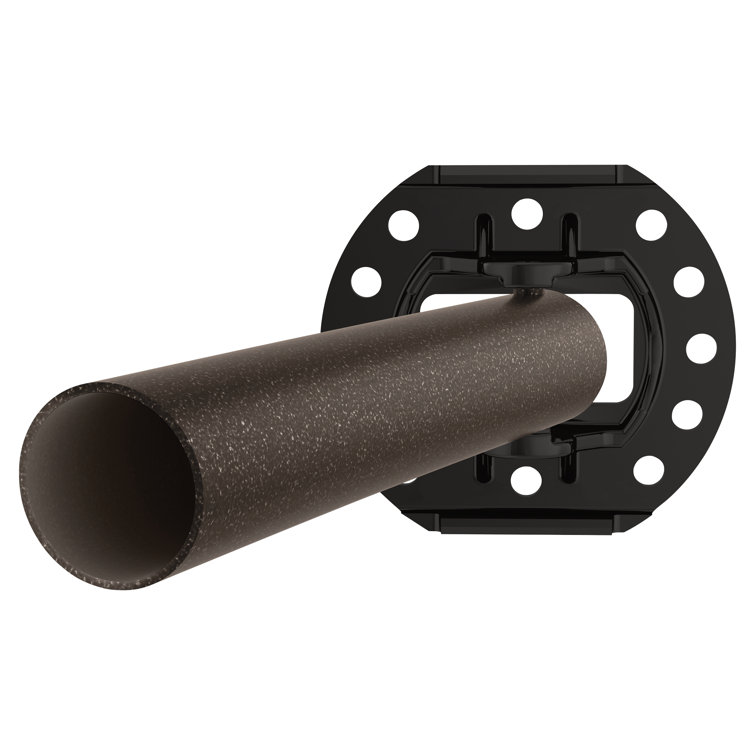 Adjustable Bronze Curved Shower Curtain Rod, 54-72 Inches