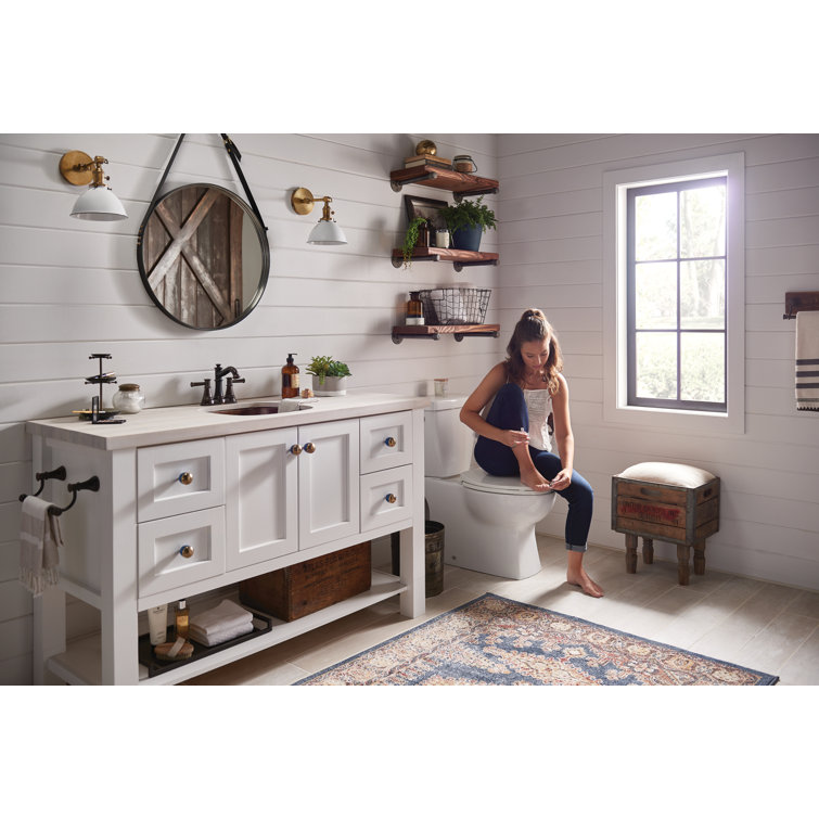 Elegant Belfield Polished Nickel Two-Handle Centerset Bathroom Faucet