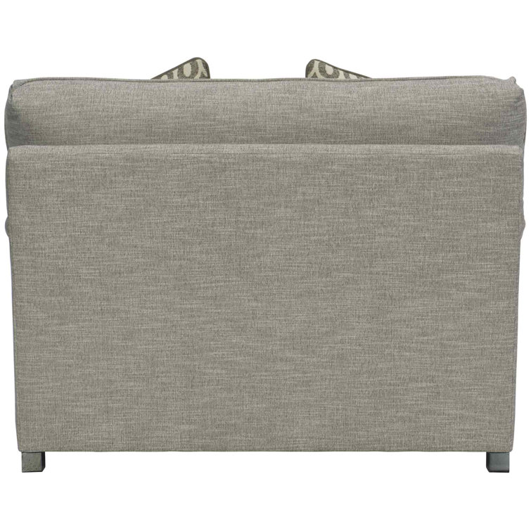 Tarleton Transitional 54.5" Tobacco Distressed Gray Chair and a Half