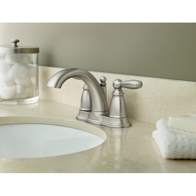 Classic Distressed Bronze 5" Centerset Metal Bathroom Faucet