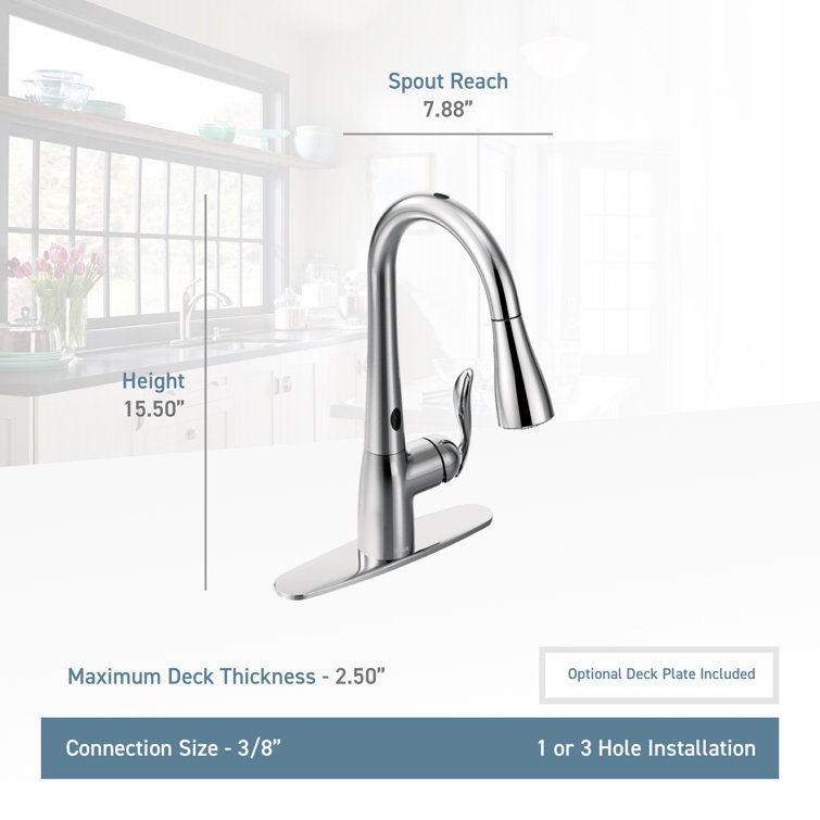Stainless Steel Pull-Out Spray Kitchen Faucet with Single Handle