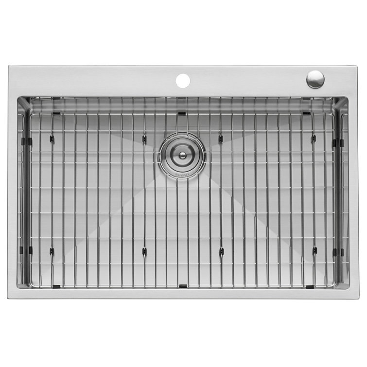 Ruvati 33" x 22" Stainless Steel Topmount Kitchen Sink with Satin Finish