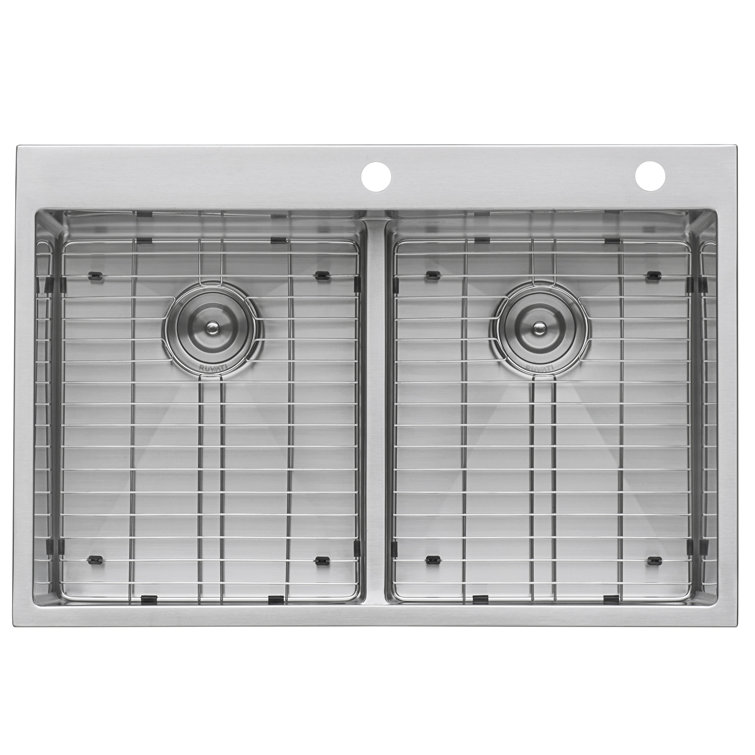 Ruvati 36-inch Stainless Steel Double Bowl Kitchen Sink