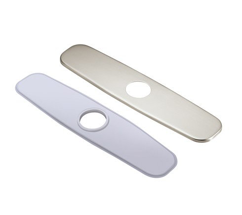 Brushed Nickel 8" Kitchen Faucet Cover Plate