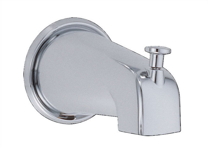 Chrome Wall Mounted Tub Spout with Diverter
