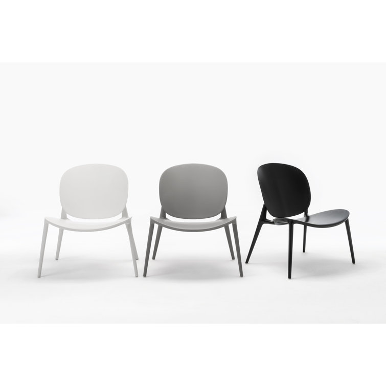 Be Bop Modern Outdoor-Indoor Gray Polypropylene Dining Chair