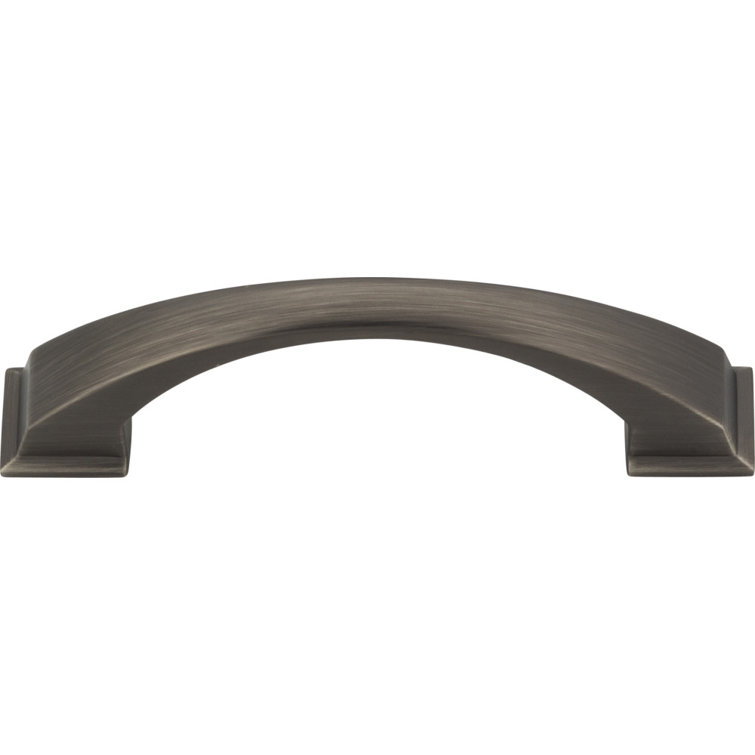 Brushed Pewter Arch Pull with Mounting Hardware